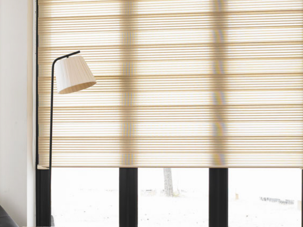 Zebra blinds installation, view 3