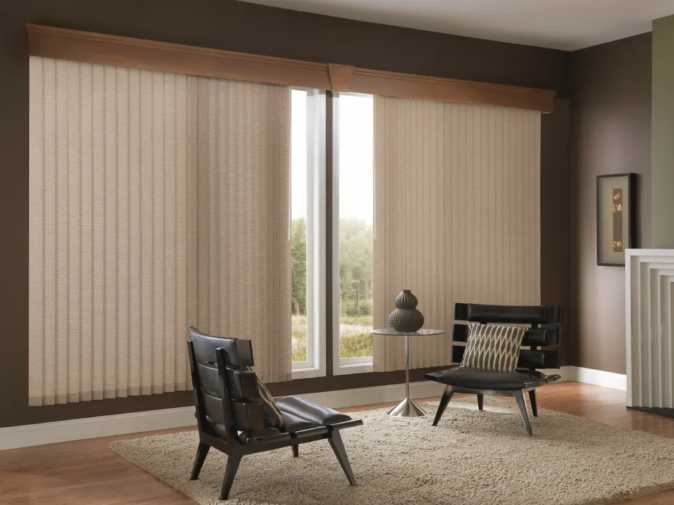 Vertical blinds installation, view 1